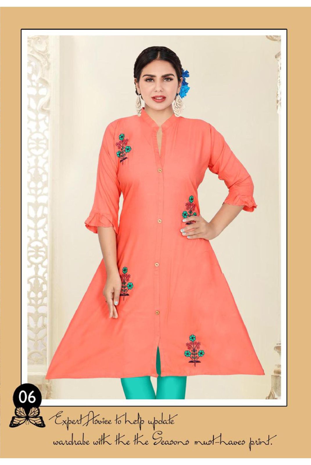 Beauty Queen Nazrin 2 Casual Daily Wear Rayon Printed Kurti Collection